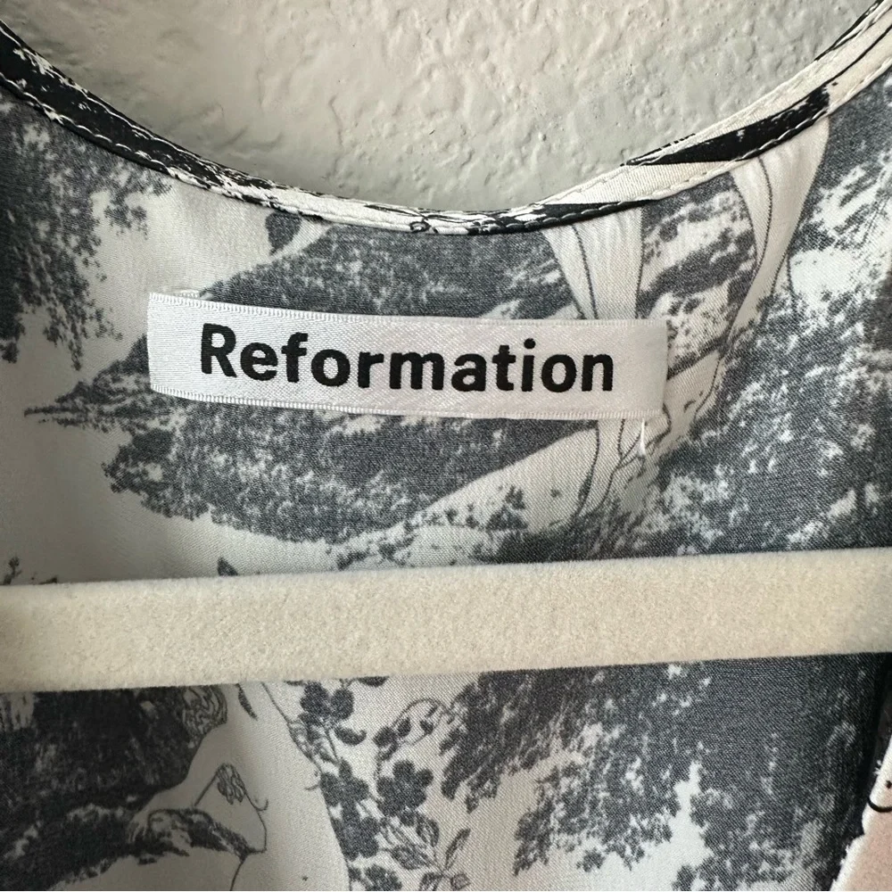 REFORMATION Elysian Merrick Silk Maxi Wrap Dress SZ M - Picture 6 of 7